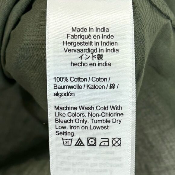 NWT J. Crew Button-up cotton voile shirt in sage green - Picture 10 of 12